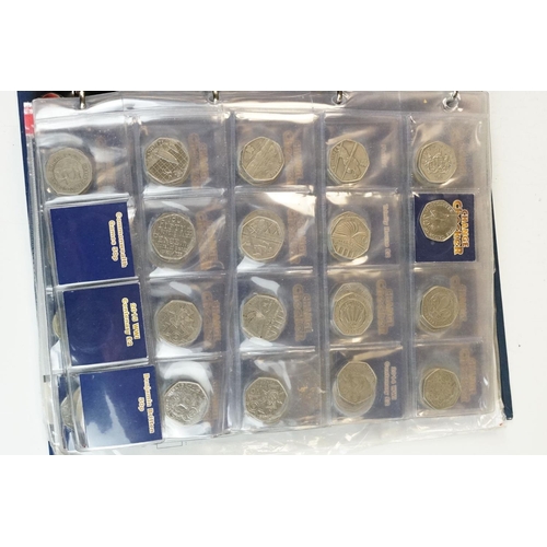 3 - A collection of British decimal collectable £2, £1 and 50p coins contained within a change checker a... 