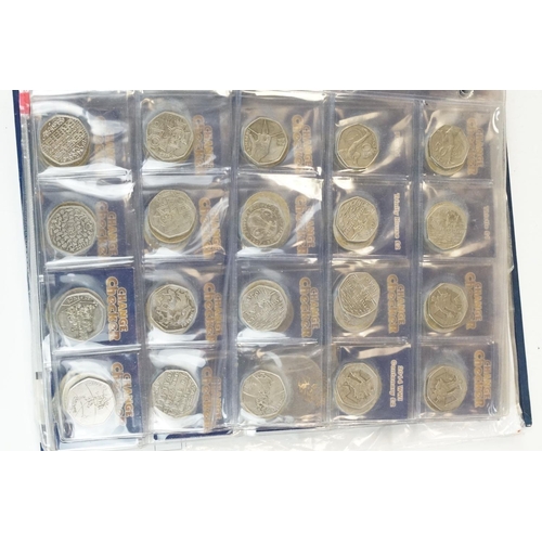 3 - A collection of British decimal collectable £2, £1 and 50p coins contained within a change checker a... 