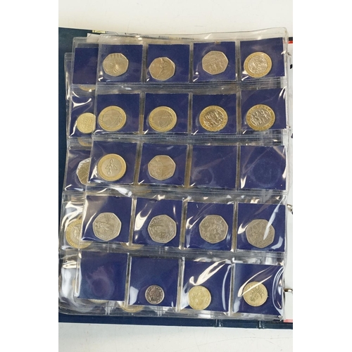 4 - A collection of British decimal collectable £2, £1 and 50p coins contained within a change checker a... 