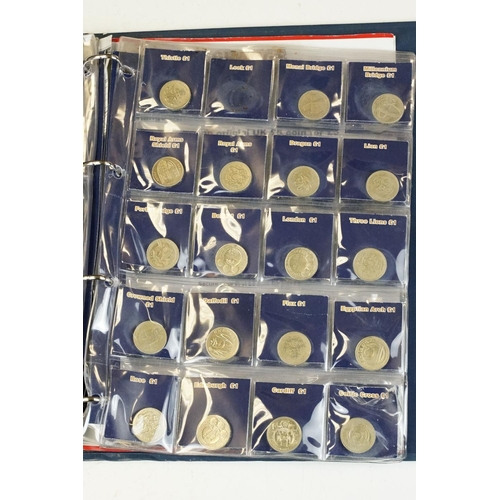 4 - A collection of British decimal collectable £2, £1 and 50p coins contained within a change checker a... 