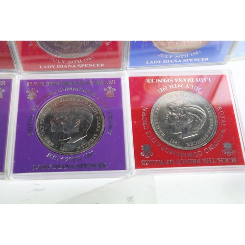 68 - A small collection of British uncirculated commemorative crowns together with a selection of pre dec... 