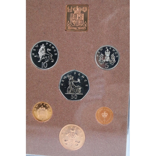 80 - A collection of eleven Royal Mint uncirculated coin year sets to include 1974, 1975, 1977, 1973, 197... 