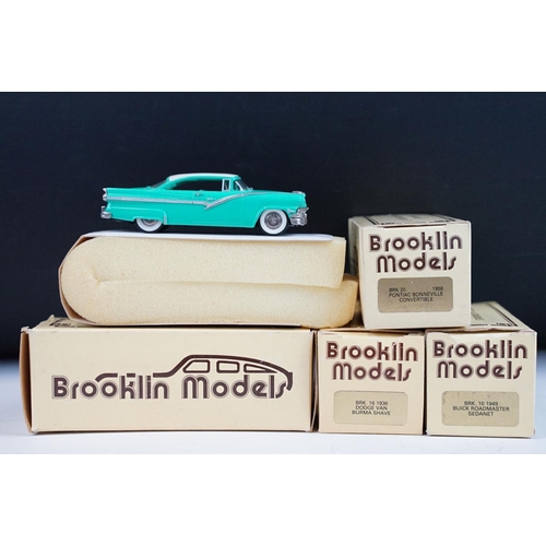 1337 - Four Boxed Brooklin Models 'The Brooklin Collection' 1/43 scale metal diecast models to include BRK ... 