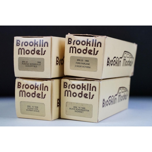 1337 - Four Boxed Brooklin Models 'The Brooklin Collection' 1/43 scale metal diecast models to include BRK ... 