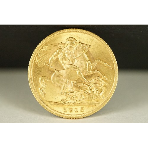 217 - A British King George V 1915 gold full sovereign coin.