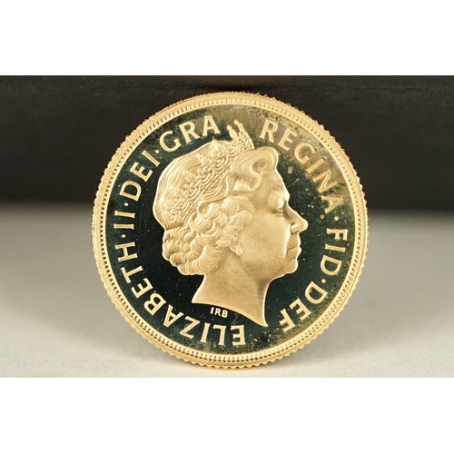 232 - A British Queen Elizabeth II uncirculated 2008 gold full sovereign coin.