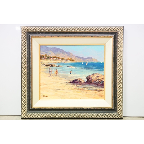 1 - Allan Nelson, A Sandy Stroll, oil on panel, signed lower left, with Certificate of Guarantee and Aut... 