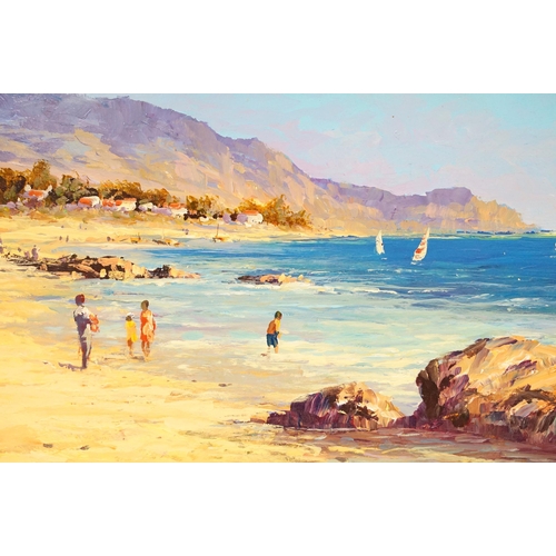 1 - Allan Nelson, A Sandy Stroll, oil on panel, signed lower left, with Certificate of Guarantee and Aut... 