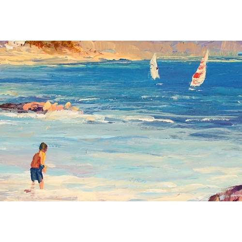 1 - Allan Nelson, A Sandy Stroll, oil on panel, signed lower left, with Certificate of Guarantee and Aut... 