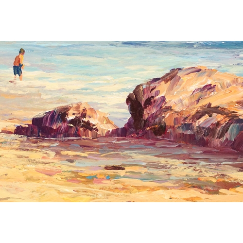 1 - Allan Nelson, A Sandy Stroll, oil on panel, signed lower left, with Certificate of Guarantee and Aut... 