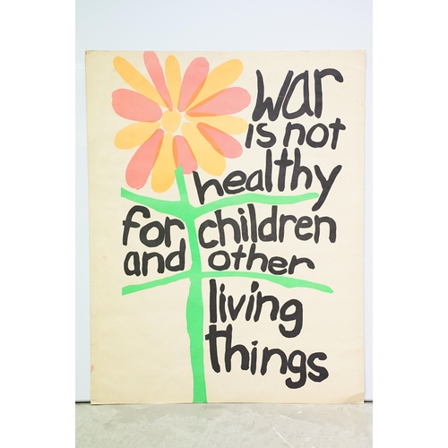 45 - War is not healthy for children and other living things poster, 71.5 x 56cm, Peace, please... poster... 