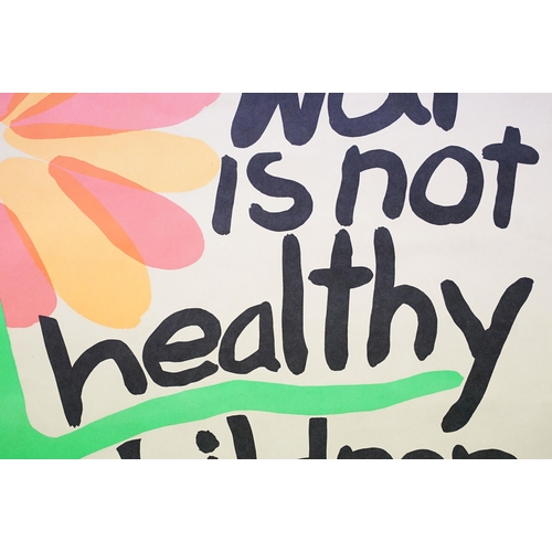 45 - War is not healthy for children and other living things poster, 71.5 x 56cm, Peace, please... poster... 