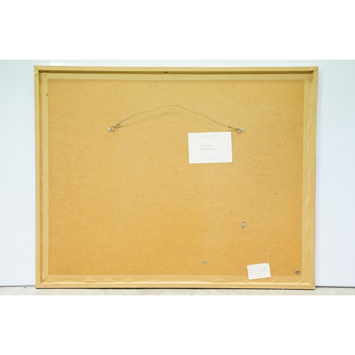 187 - Richard Elliot, abstract scene - Untitled 1990, watercolour, signed lower right, 56 x 75.5cm, label ... 