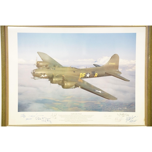 82 - Two Carolyn Grace signed aviation photographs, each 36 x 23cm, John M Dibbs, Castle in the Clouds, p... 