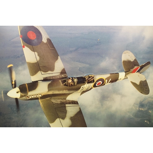 82 - Two Carolyn Grace signed aviation photographs, each 36 x 23cm, John M Dibbs, Castle in the Clouds, p... 