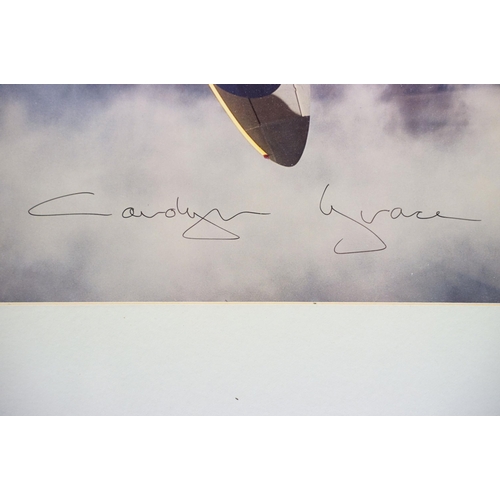 82 - Two Carolyn Grace signed aviation photographs, each 36 x 23cm, John M Dibbs, Castle in the Clouds, p... 