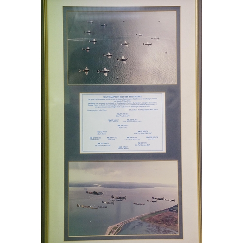 82 - Two Carolyn Grace signed aviation photographs, each 36 x 23cm, John M Dibbs, Castle in the Clouds, p... 