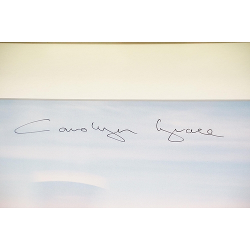 82 - Two Carolyn Grace signed aviation photographs, each 36 x 23cm, John M Dibbs, Castle in the Clouds, p... 