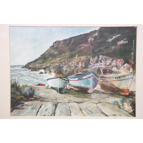 84 - Marianne Marrs (British), Penberth Cove, watercolour, signed lower right and dated '99, label verso,... 