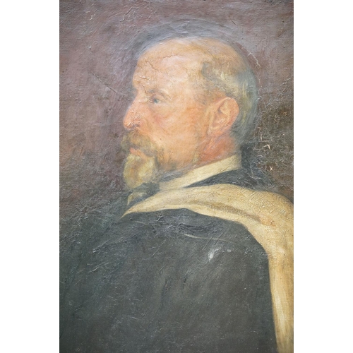 66 - 19th century English School, portrait of a bearded gentleman, 60 x 49.5cm