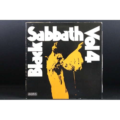 115 - Vinyl - 11 Black Sabbath LPs spanning their career to include Vol 4, Master Of Reality, Paranoid, Sa... 