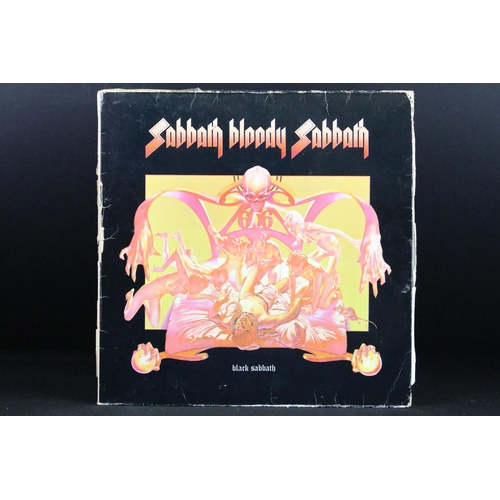 115 - Vinyl - 11 Black Sabbath LPs spanning their career to include Vol 4, Master Of Reality, Paranoid, Sa... 