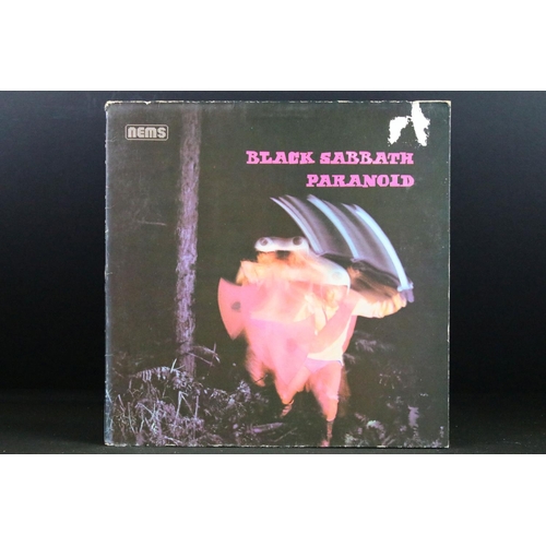 115 - Vinyl - 11 Black Sabbath LPs spanning their career to include Vol 4, Master Of Reality, Paranoid, Sa... 