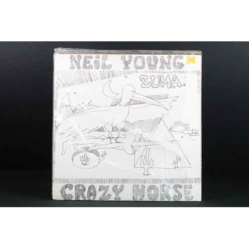 121 - Vinyl - 5 Neil Young LPs to include Zuma (printed inner and lyric insert), Harvest (lyric insert), A... 