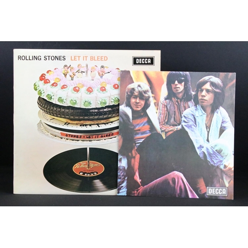 123 - Vinyl - The Rolling Stones Let It Bleed LP.  Boxed Decca labels, Stereo (SKL 5025) with original pos... 