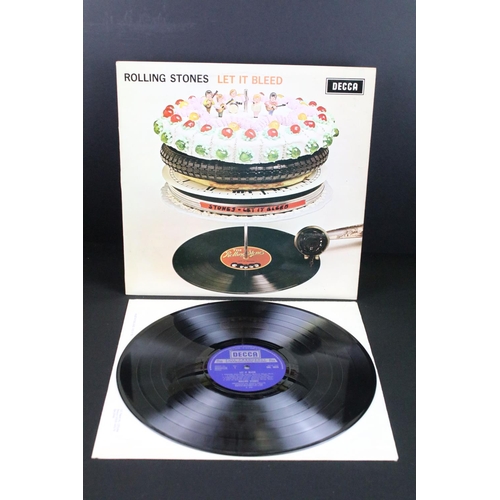 123 - Vinyl - The Rolling Stones Let It Bleed LP.  Boxed Decca labels, Stereo (SKL 5025) with original pos... 