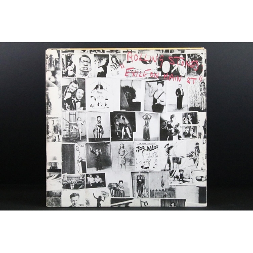 125 - Vinyl - 9 The Rolling Stones 1970s LPs to include Sticky Fingers (working zip, insert), Exile On Mai... 