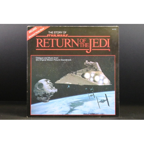 127 - Vinyl - 8 Film related LPs to include Return Of The Jedi x 2 (one with 16 page photobook), The Story... 