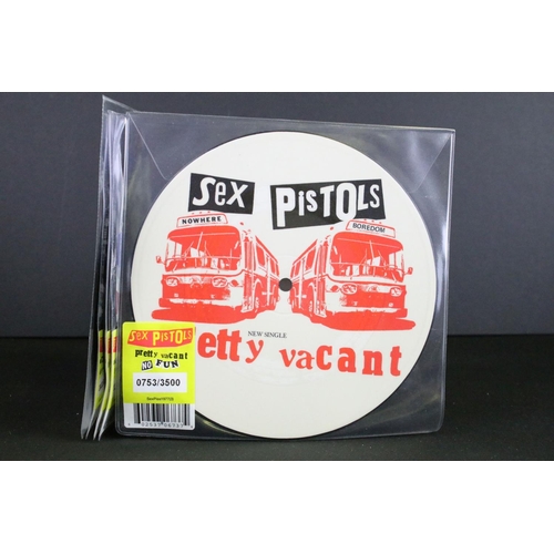 1006 - Vinyl - 5 Limited Edition numbered picture disc 7” singles by the Sex Pistols, to include: Pretty Va... 