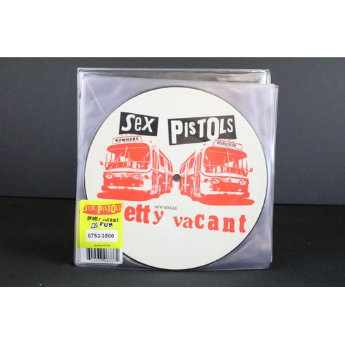 1006 - Vinyl - 5 Limited Edition numbered picture disc 7” singles by the Sex Pistols, to include: Pretty Va... 