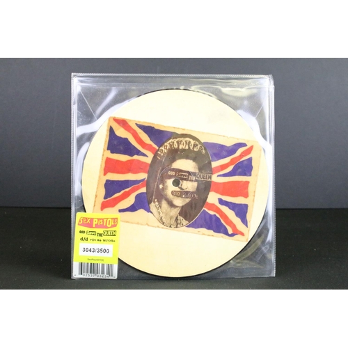 1006 - Vinyl - 5 Limited Edition numbered picture disc 7” singles by the Sex Pistols, to include: Pretty Va... 