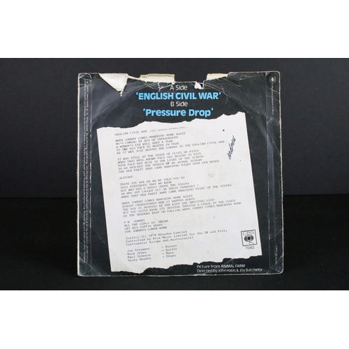 1013 - Vinyl - 2 UK Original 1st pressing demo / promo singles by The Clash to include: Remote Control (197... 