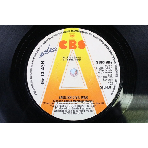 1013 - Vinyl - 2 UK Original 1st pressing demo / promo singles by The Clash to include: Remote Control (197... 