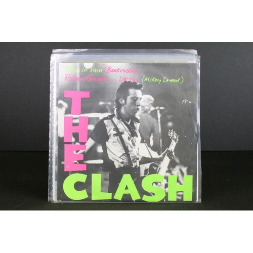 1015 - Vinyl - 4 The Clash foreign pressing 7” singles to include: London Calling (Australian 1979 1st pres... 