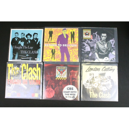 1016 - Vinyl - 24 Original UK 7” singles and one Box set by The Clash spanning their career, including 2 pi... 