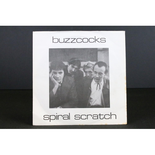 1018 - Vinyl - Buzzcocks - Spiral Scratch EP. Original UK 1977 1st pressing with moulded plastic label and ... 