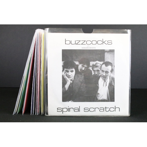 1019 - Vinyl - 13 UK mainly 1st pressing Buzzcocks 7” singles spanning their career to include: Spiral Scra... 