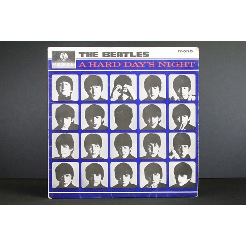 129 - Vinyl - 5 The Beatles LPs to include Sgt Pepper original UK Mono with flame inner and cut outs Vg+/E... 