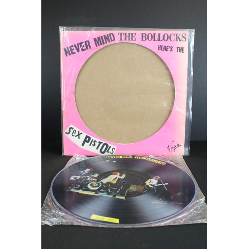 1004 - Vinyl - Picture Disc album and 2 x 12” singles by the Sex Pistols to include: Never Mind The Bollock... 