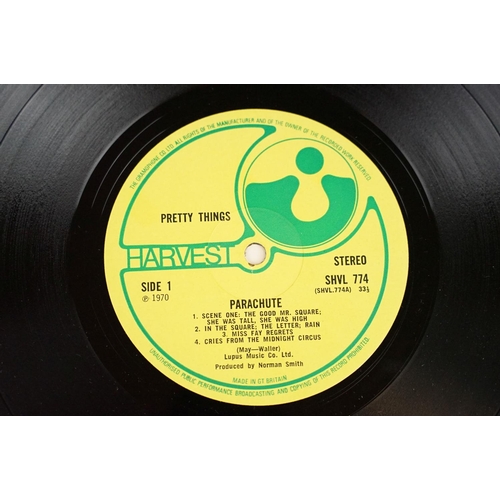 105 - Vinyl - 5 The Pretty Things LPs including Parachutes (original Harvest pressing with no EMI), at lea... 