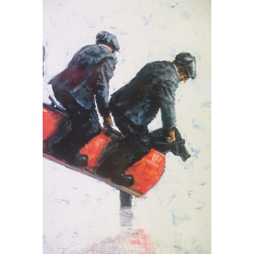 188 - Alexander Millar (Scottish, 1960), Cowboys, limited edition giclée, signed in pencil lower right, ar... 