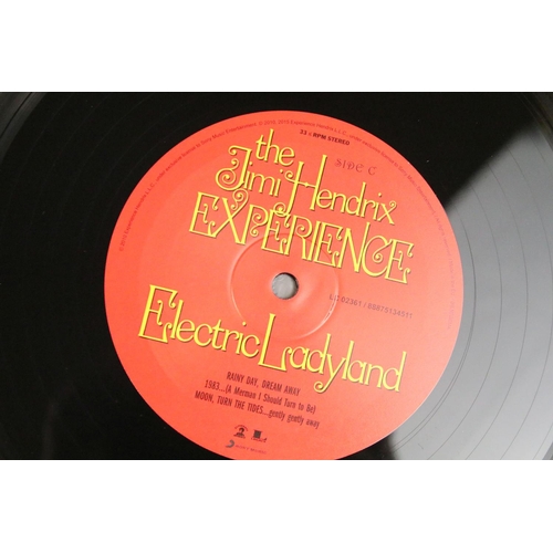 132 - Vinyl - 2 recent issue Jimi Hendrix LPs to include Electric Ladyland (2LP Experience Hendrix – 88875... 