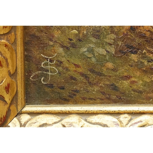 143 - S Y Johnson, a pair, On the Dart, Devonshire, oil on canvas, monogrammed JS lower left, label verso ... 