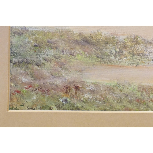 149 - E.J.W Prior, landscape study ruins on a hilltop watercolour, signed lower right, 24.5 x 35.5cm, D Pr... 