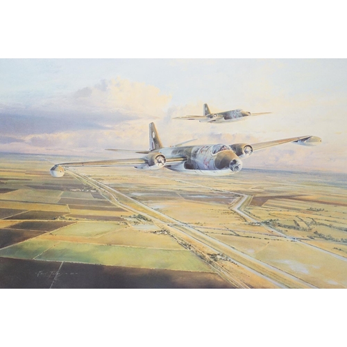 150 - Robert Taylor (British, 1946), Canberras over Cambridgeshire, limited edition print, signed in penci... 