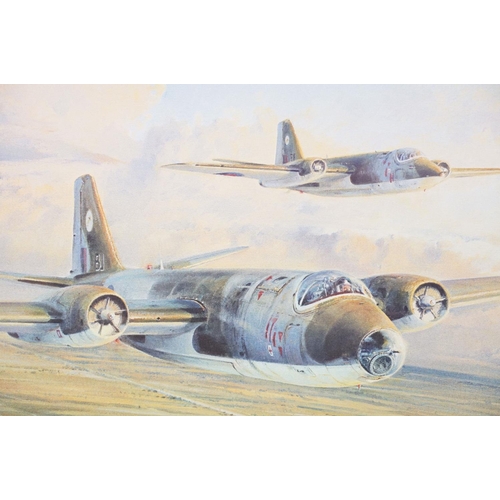 150 - Robert Taylor (British, 1946), Canberras over Cambridgeshire, limited edition print, signed in penci... 